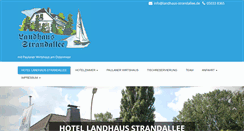 Desktop Screenshot of landhaus-strandallee.de
